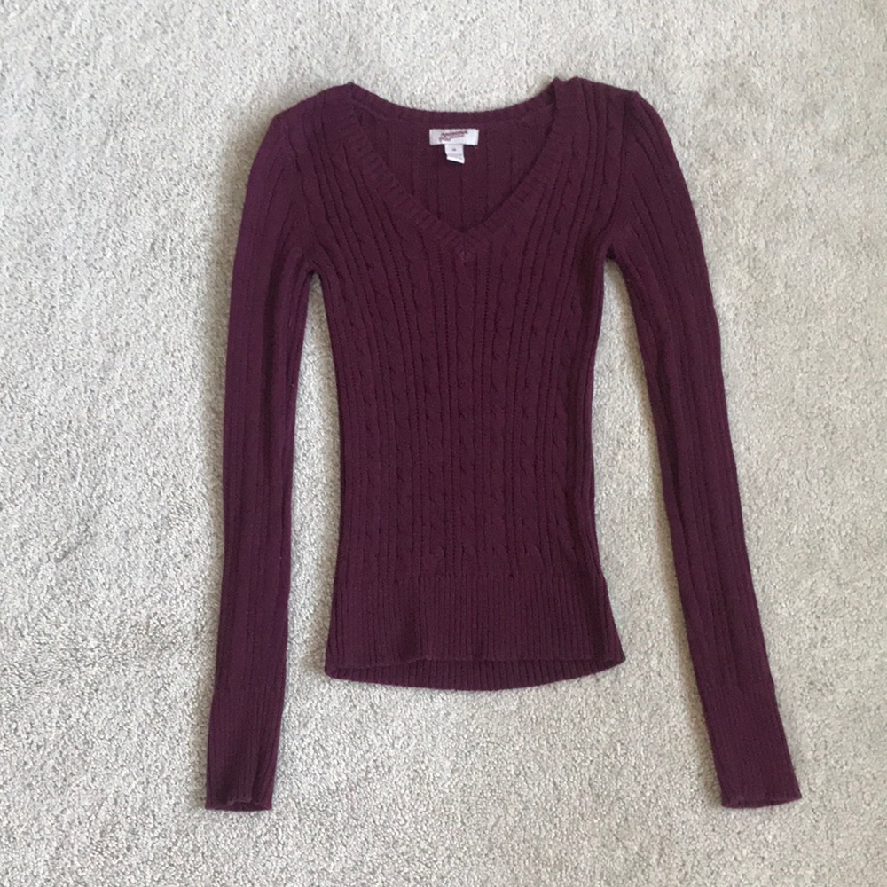 C neck sweater